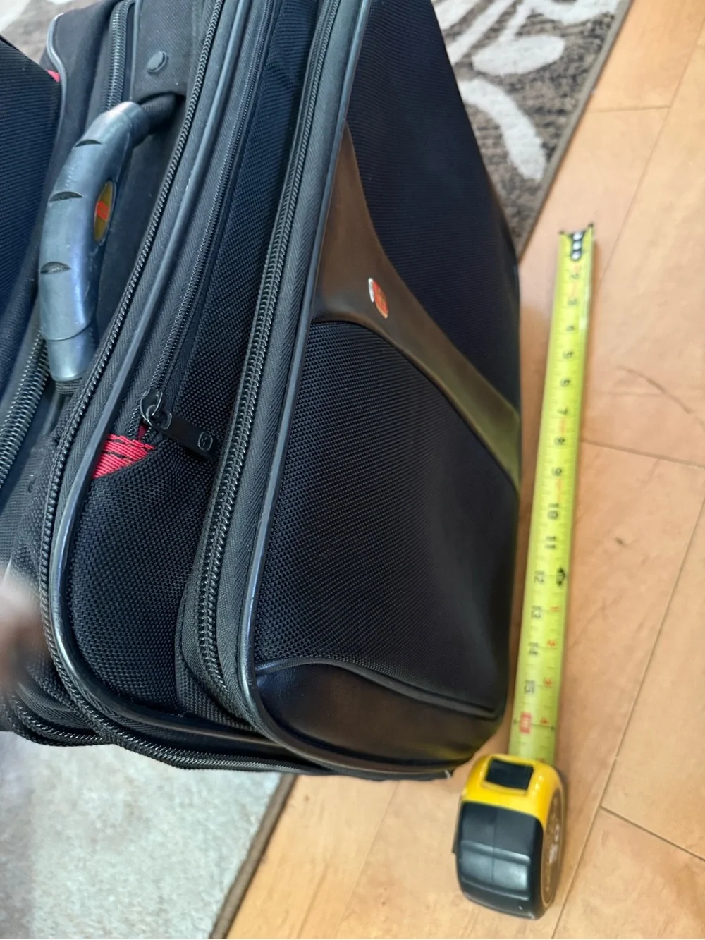 SwissGear Black & Red Accent Laptop Briefcase